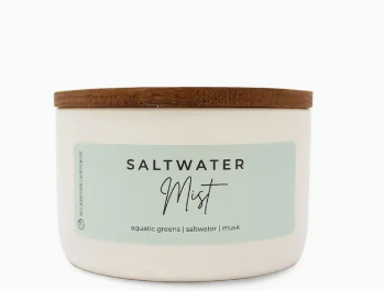 Saltwater Mist 10 oz Signature Statement Candle- Milkhouse Candle Company