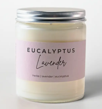 Eucalyptus Lavender 7 oz Classic Statement Candle- Milkhouse Candle Company