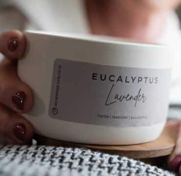 Eucalyptus Lavender 10 oz Signature Statement Candle- Milkhouse Candle Company