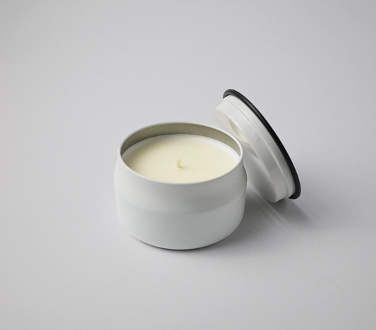 3.75 oz Traveler Tin Candle: Oatmeal, Milk, & Honey- Milkhouse Candle Company