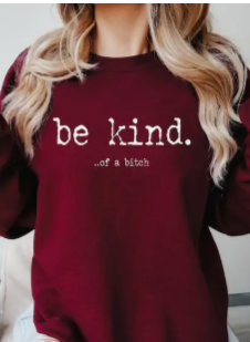 Be Kind Unisex Tee- Burgandy
