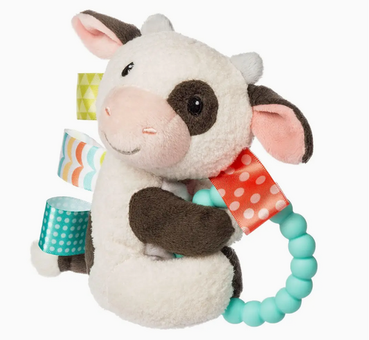Taggies Buttercup Cow Teether Rattle